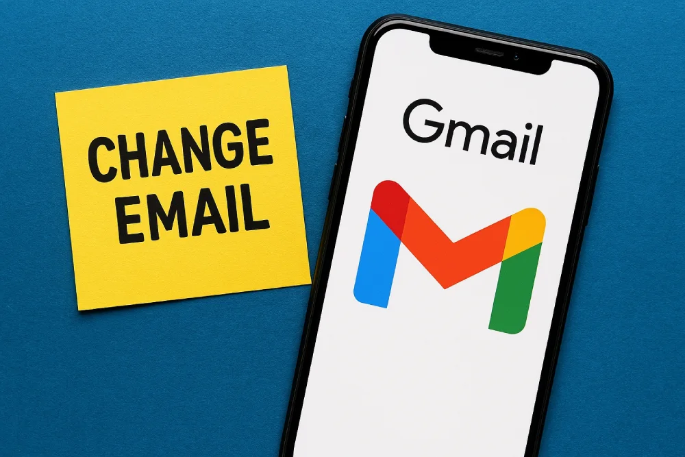 اجازه تغییر آدرس جیمیل 