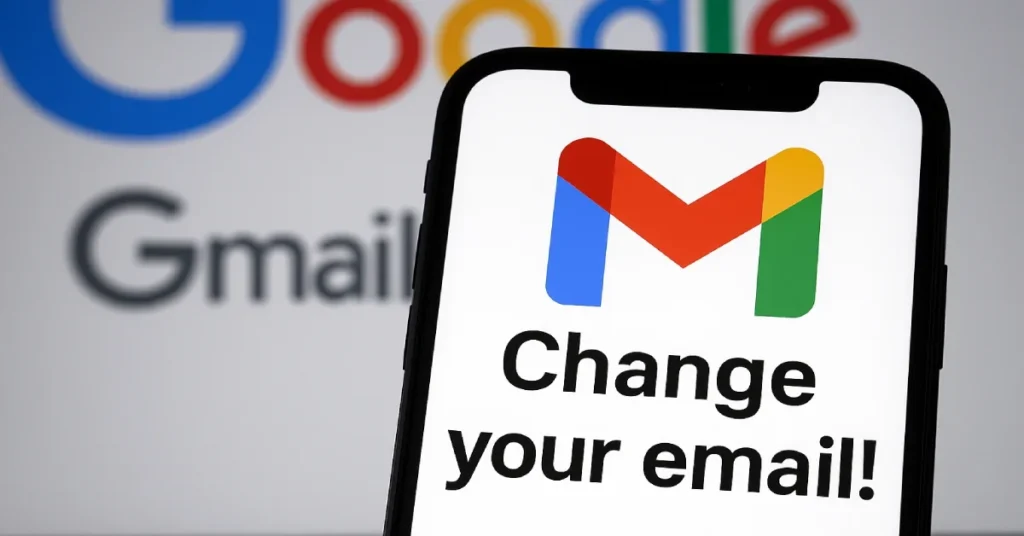 اجازه تغییر آدرس جیمیل