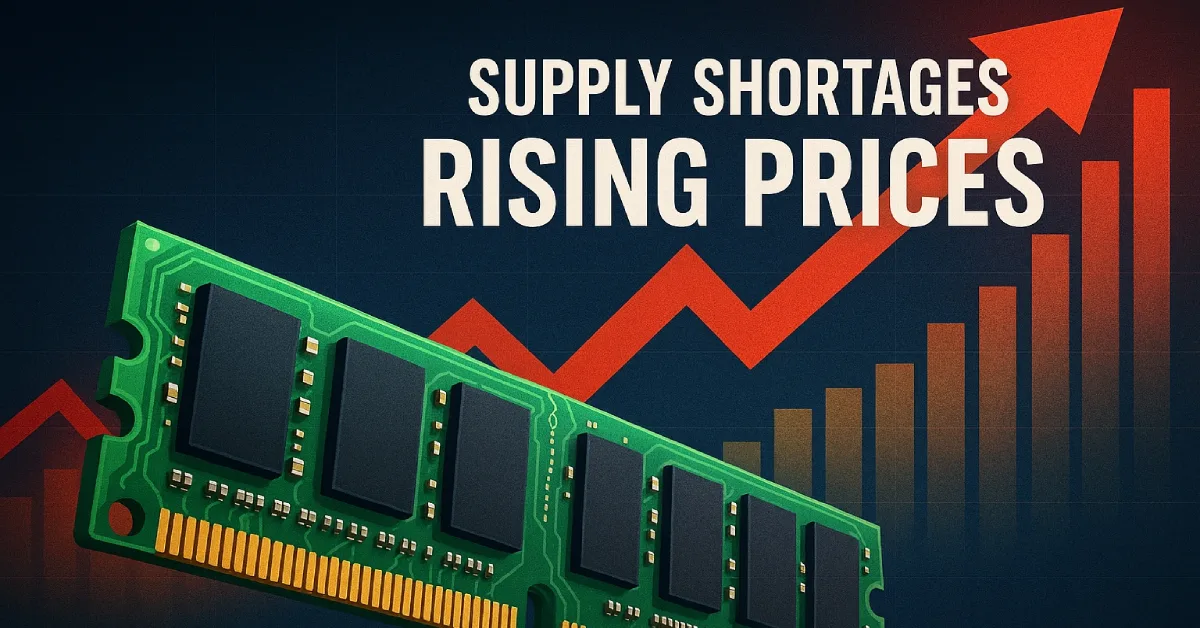 افزایش قیمت حافظه رم