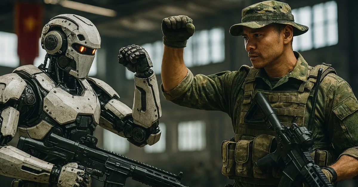 رونمایی از ربات رزمی چین